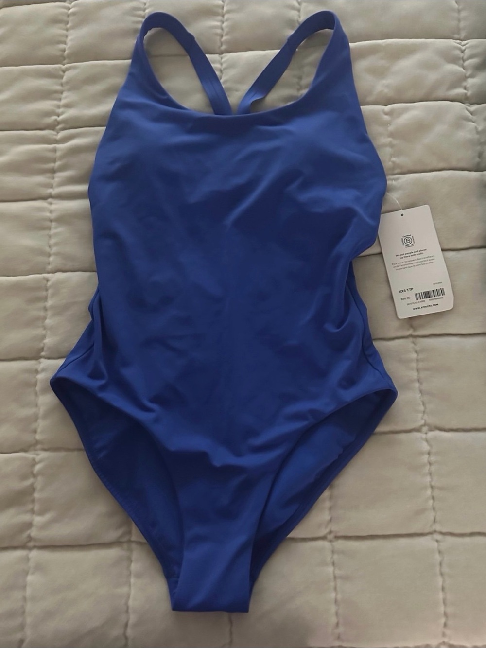Brand new with tags Athleta Vibrant Blue One-Piece Swimsuit